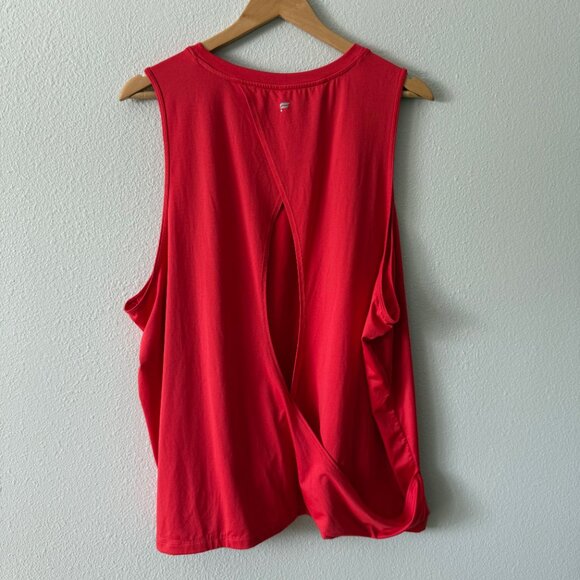 Fabletics Dry-Flex Red Open Back Tank Size 2X - Picture 4 of 8